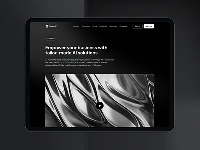 HumanAI: Generative AI Customization ai chat gpt chatbot design gpt4 graphic design landing page online website ui ui design ux web design