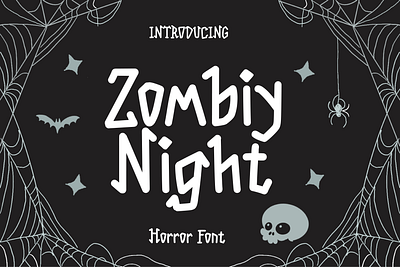 Zombiy Night - Horror Font blackletter creepy font display font font gothic halloween horror invitation jack o lantern party scared scary spooky font trick or treat typeface witch witch font zombie