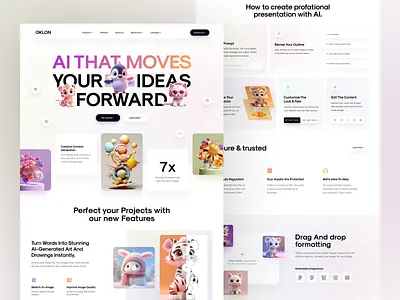 AI Image Ganarate Website 3d ai artificial intelligence clean design landing page design minimal product design software ui ux web web design webflow website design