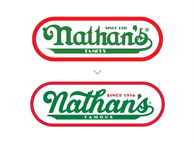 Nathan's Famous® branding famous goodtype hotdogs logos logotype nathans nathans famous refresh