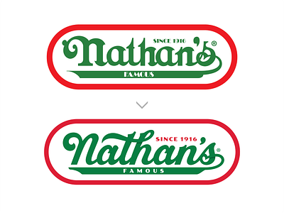 Nathan's Famous® branding famous goodtype hotdogs logos logotype nathans nathans famous refresh