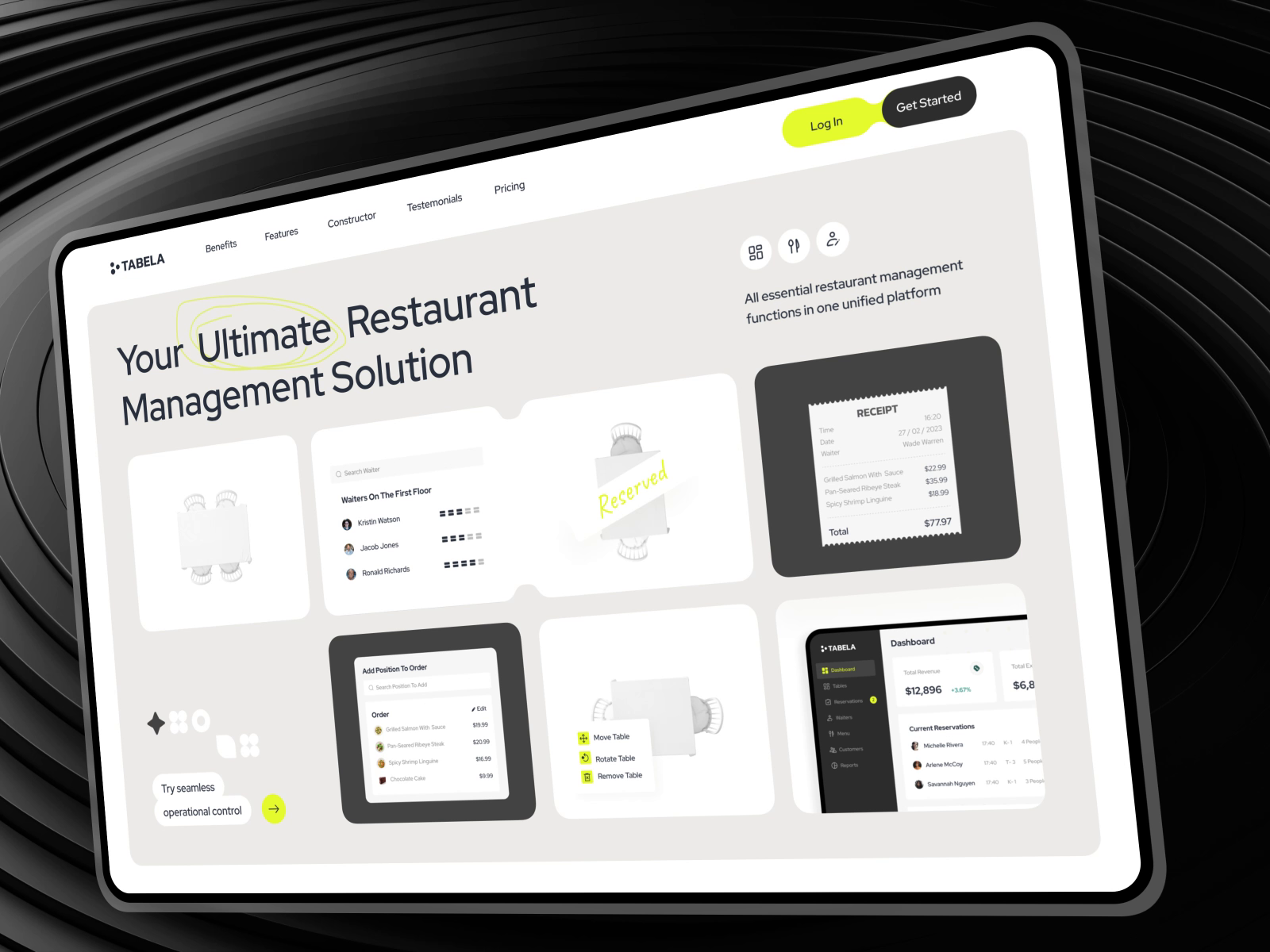 Example of Real Estate Website Design 4 Tabela Reservation Tracking System