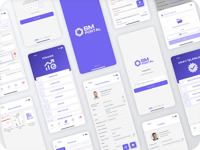 Company Management Mobile App app b2b branding design figma iphone15 mobile saas typography ui ux