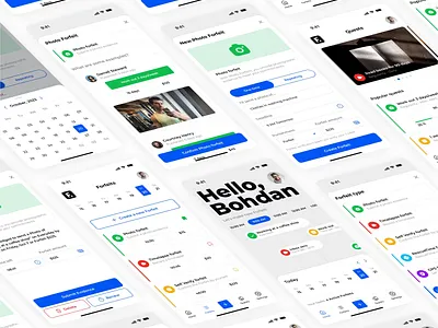 ForFeit Mobile App UX and UI app habits interface mobile mobile app mobile ui product startup ui ux