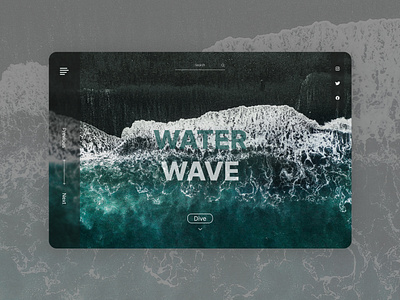 Webdesign - Ui Design - Desktop - Water Wave design desktop ui uidesign uxui water webdesign website