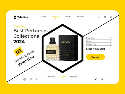 Perfume - Shopify - Product Design - Web Design - Ecommerce - UI ecommerce ecommerce website design fashion fragrance designs graphic design landing page design landing page ui perfume designs example theme product design shopified shopify shopify landing page shopify store shopify website design ui ux design valenito perfume web app design web design web page website desing
