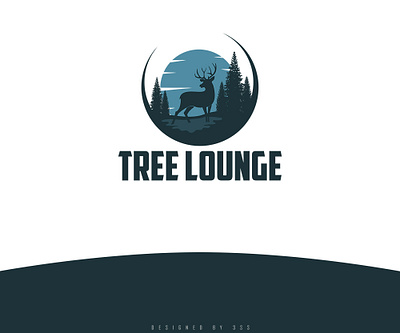 Tree Lounge climb deer design hunting logo lounge mountain tree