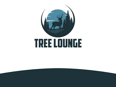 Tree Lounge climb deer design hunting logo lounge mountain tree