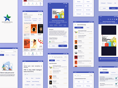 iPusnas - Online Reading Platform on Mobile Apps e library productdesign ui uiuxdesign ux