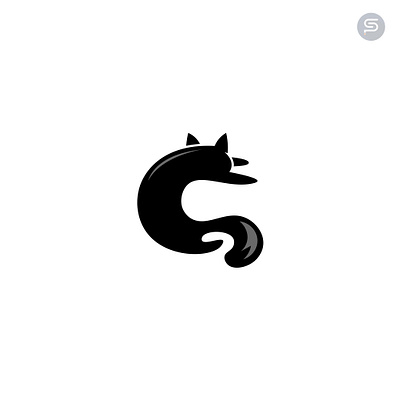 Letter C Cat animal cat cat lover initial logo pet pet care pet shop