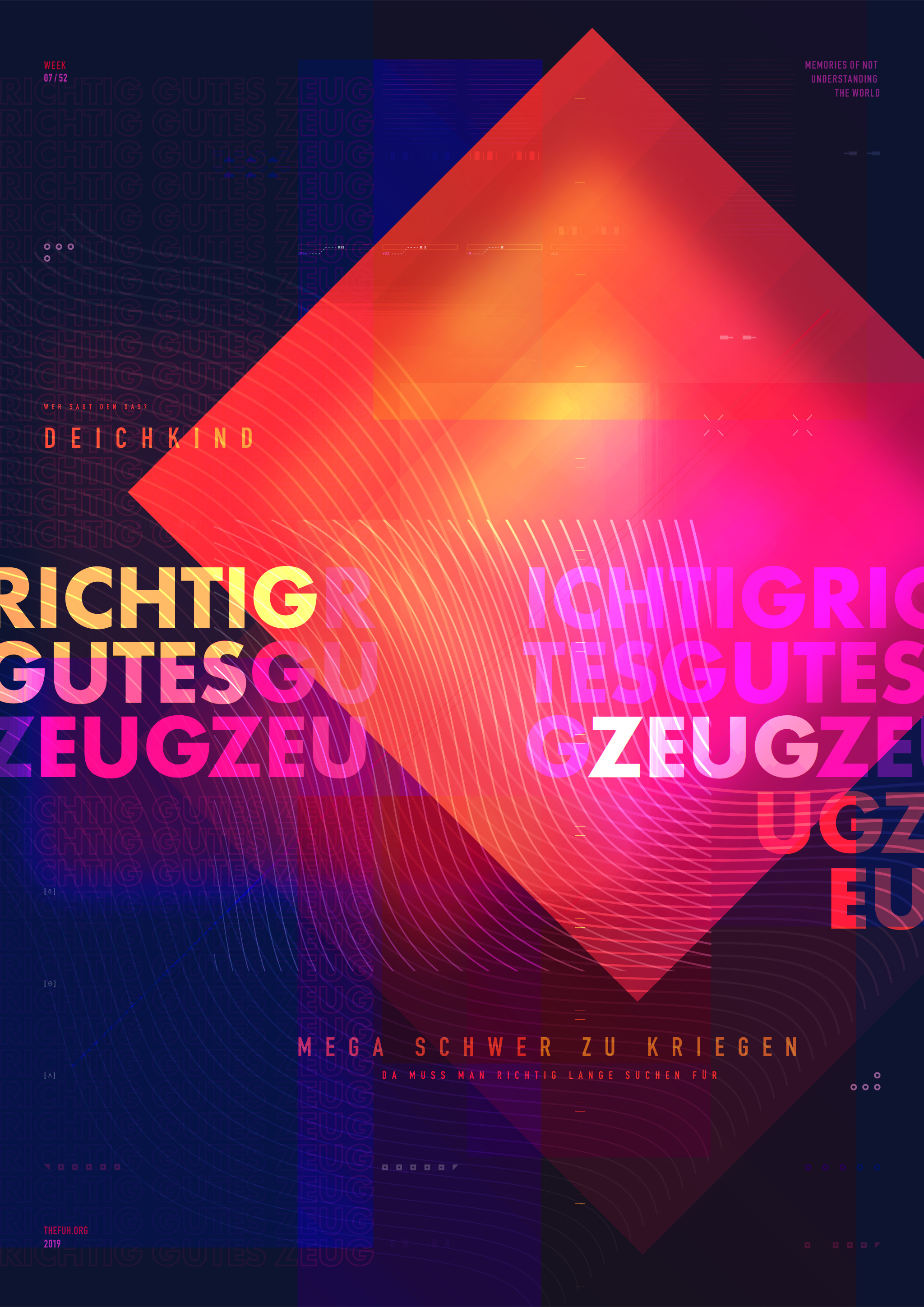 Richtig Gutes Zeug Poster deichkind design experiment graphic design inspiredbymusic music poster song typography vector