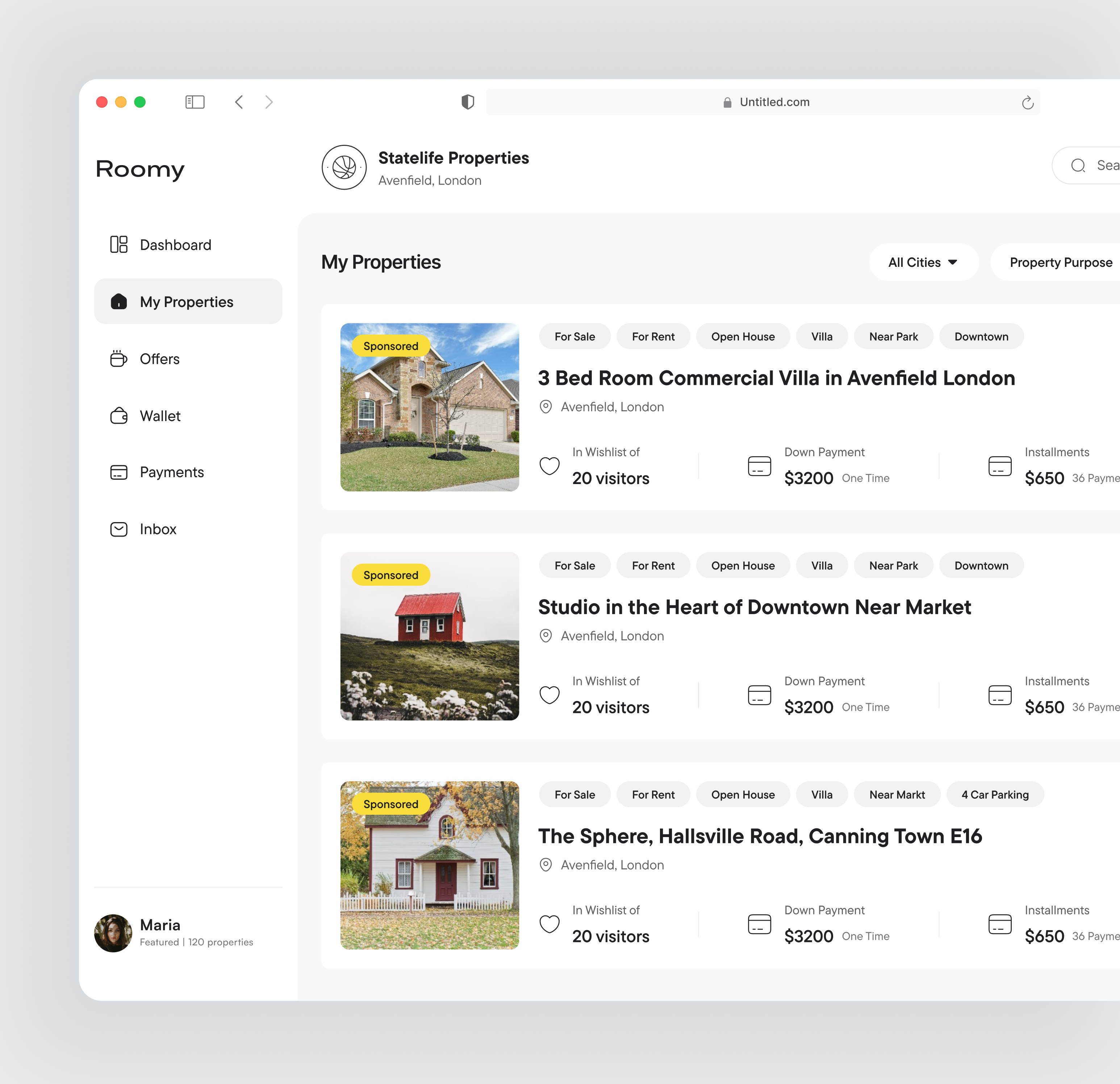My Properties agent portal landlord portal my properties property listings property management proptech rent a house rent a room rental portal tenant portal