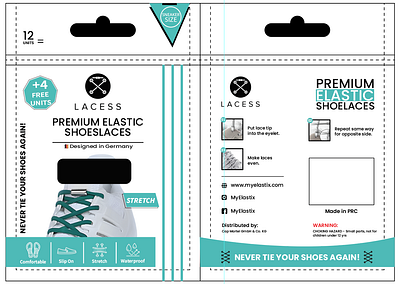 Packaging Design For Shoe Laccess 3d animation branding graphic design logo motion graphics ui