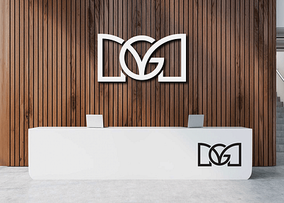 MG monogram Letter Brand Logo Hire me gm