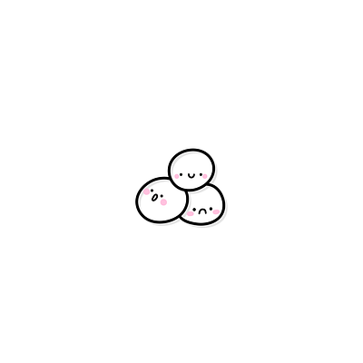 Snowball Fight ⚪❄️ ball cartoon cartoon character cartoon illustration character design cute cute illustration cuteart icon illustration kawaii snow sticker