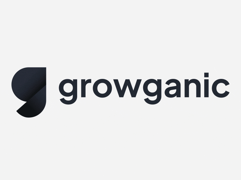 Growganic logo animation ae animation branding grow json logo loop lottie page ui