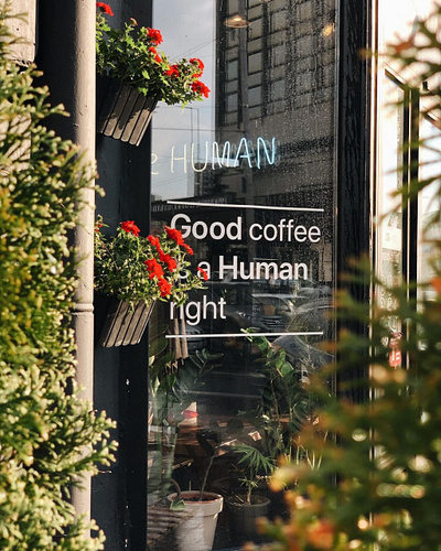 Human Coffee Place graphic design