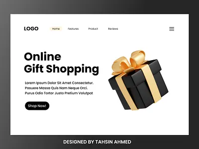 Online Shop landing page UI attractive landing page branding creative design gift box gift page ui design graphic design illustration landing page landing page design modern landing page online shopping ui design sale page shop ui ui ui designer web design website designer