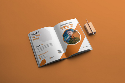 Bi-fold brochures design background