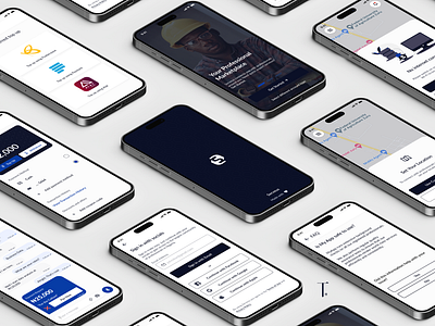 Serveus Mockup Presentation clean cover design iphone location map mockup presentation presentation design saas service provider shots skew ui ui design ux ux design wallet