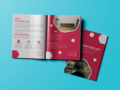 Bi-fold brochure illustration