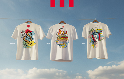 KFC Merch - Slovakia advert art direction brand brand design branding design graphic design illustration kentucky fried chicken kfc merch