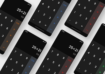 Calculator App - Daily 004 app calculator challenge daily design graphic design mobile modern simple ui