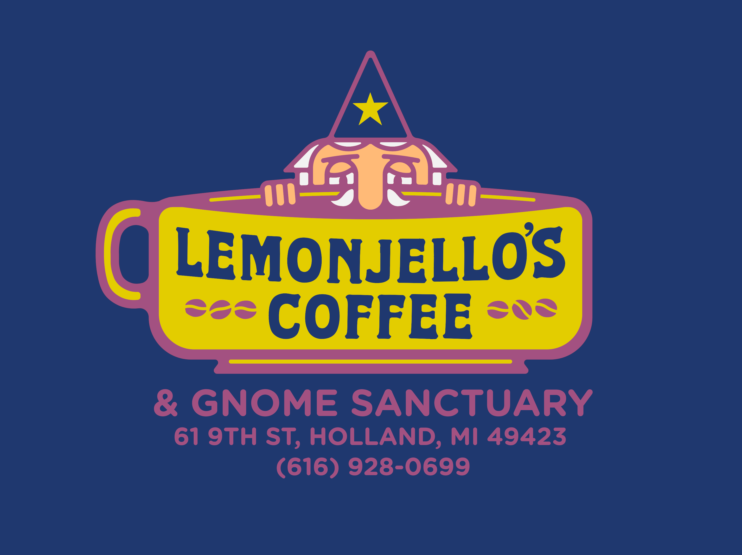 Kilroy Gnome cafe coffee design gnome kilroy mug print screen star tshirt wizard