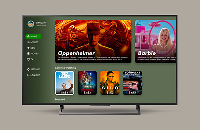 Daily UI - 025 TV App app app design daily ui design television tv ui ui design ux ux design