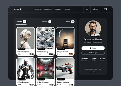 NFT Marketplace branding crypto dashboard design development figma hero screen illustration landing marketplace nft ui uxui