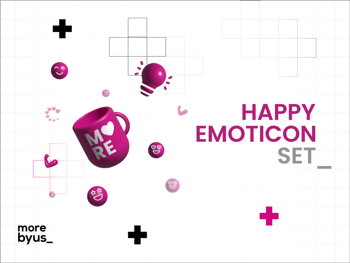 Case Study: Emoticons 3d icon branding case study emoji set emoticons