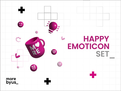 Case Study: Emoticons 3d icon branding case study emoji set emoticons
