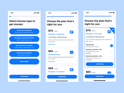 User Onboarding - Questionnaire & Subscription Steps app design app onboarding app onboarding step design app ui mobile app design questionnaire subscription subscription app ui ui user onboarding user onboarding questionnaire