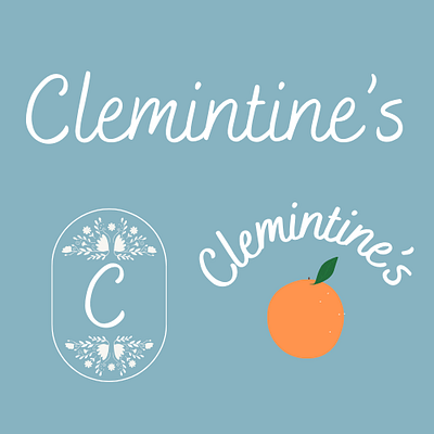 Clementines logo set design branding graphic design logo