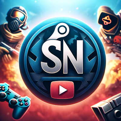 Steam News YT Logo branding graphic design illustration logo