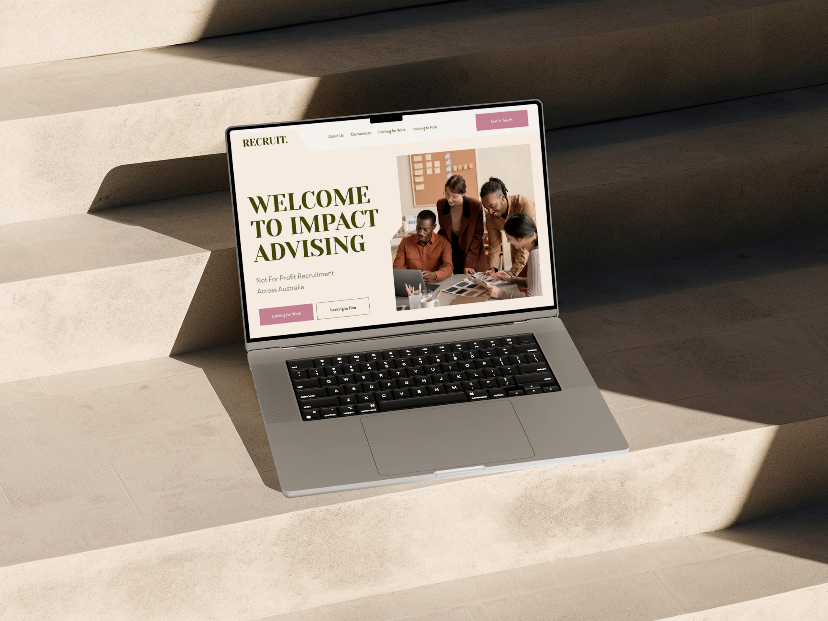 RECRUIT. Recruitment Company Website 2023 2024 corporate website hiring pastel colors popular design recruitment staffing trend ui ui ux website website design