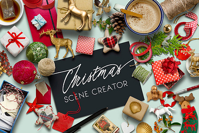 Scene Creator-Christmas PSD card christmas custom greetings holiday image paper scene scene creator showcase stars