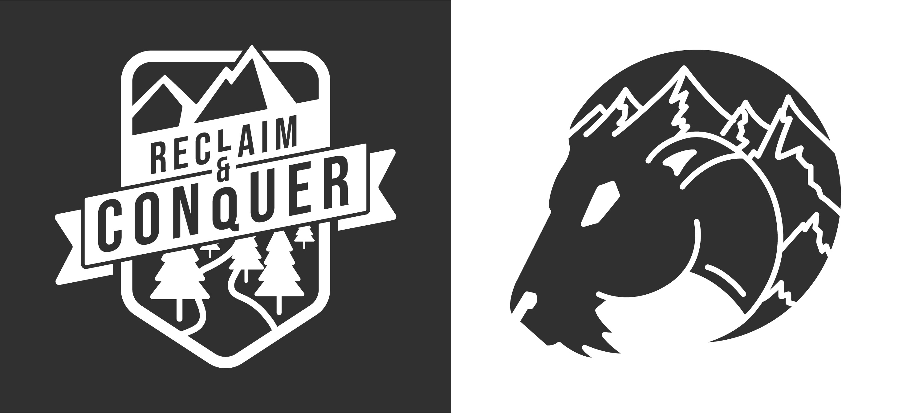 Reclaim & Conquer branding graphic design logo