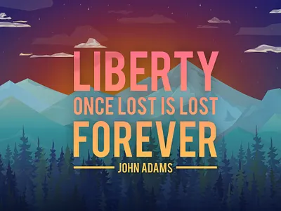 Liberty lost blue design graphic design green illustration nature typography
