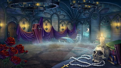 Background animation for the casino slot "Vampire Hunters" animation digital animation digital art digital design gambling gambling art gambling design game art game design graphic design illustration motion graphics slot animation slot design slot game art slot game design slot machine vampires animation vampires themed
