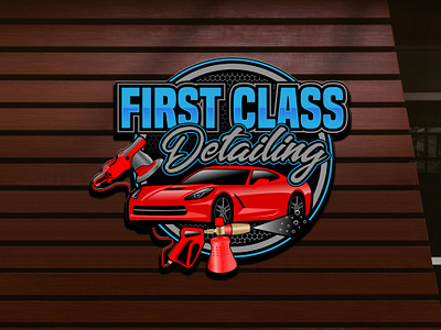 First Class Detailing Company Logo. Created By Naaeem_Designer auto auto detailing auto detailing logo automotive logo car car detail logo car detailing car detailing logo car wash car wash logo detailing logo wash