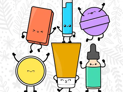 Skin Care Pals branding design graphic design illustration ui vector