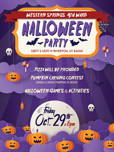 Halloween Party Poster design graphic design illustration poster design typography vector