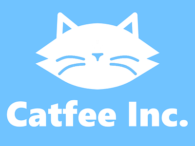 Logo for Catfee Inc. (doesn't exist, logo based off my cat)
