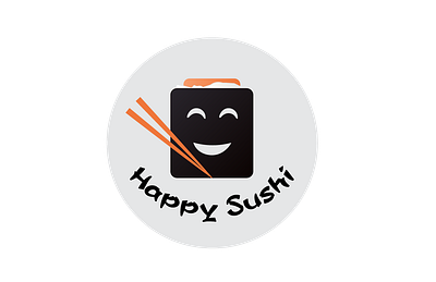 Happy Sushi brand brand design brandidentity branding graphic design logo logo design