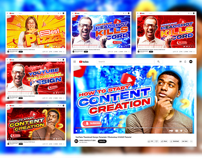 YouTube Thumbnails Design template banner design branding facebook post graphic design graphic designer instagram post social media social media post thumbnails thumbnails design youtube youtube thumbnails youtuber