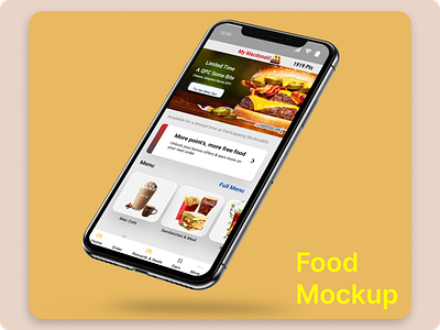 Burger Mockup Design 3d animation app branding design graphic design illustration logo mockup design mockups motion graphics typography ui ui concept ui design ui designer ui inspriation uiux ux vector