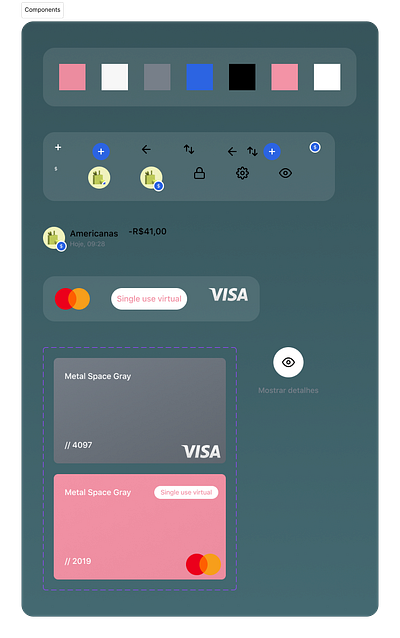 Revolut - mobile app. components graphic design style guide ui ui design