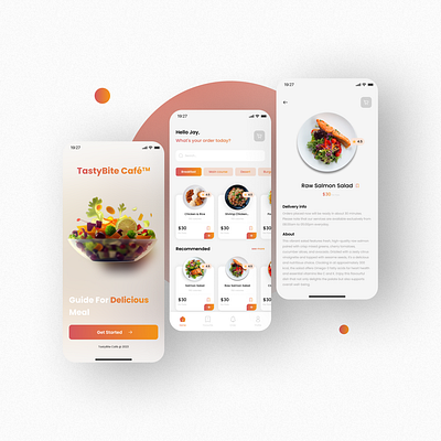 Restaurant Menu App. design figma homepage menu mobile app design mockup onboarding product design restaurant showcase ui uiux view xddailychallenge