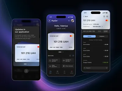 Online banking app apple application banking buy design interface ios iphone logo mob mobile pay payment product design ui valeriya pohil